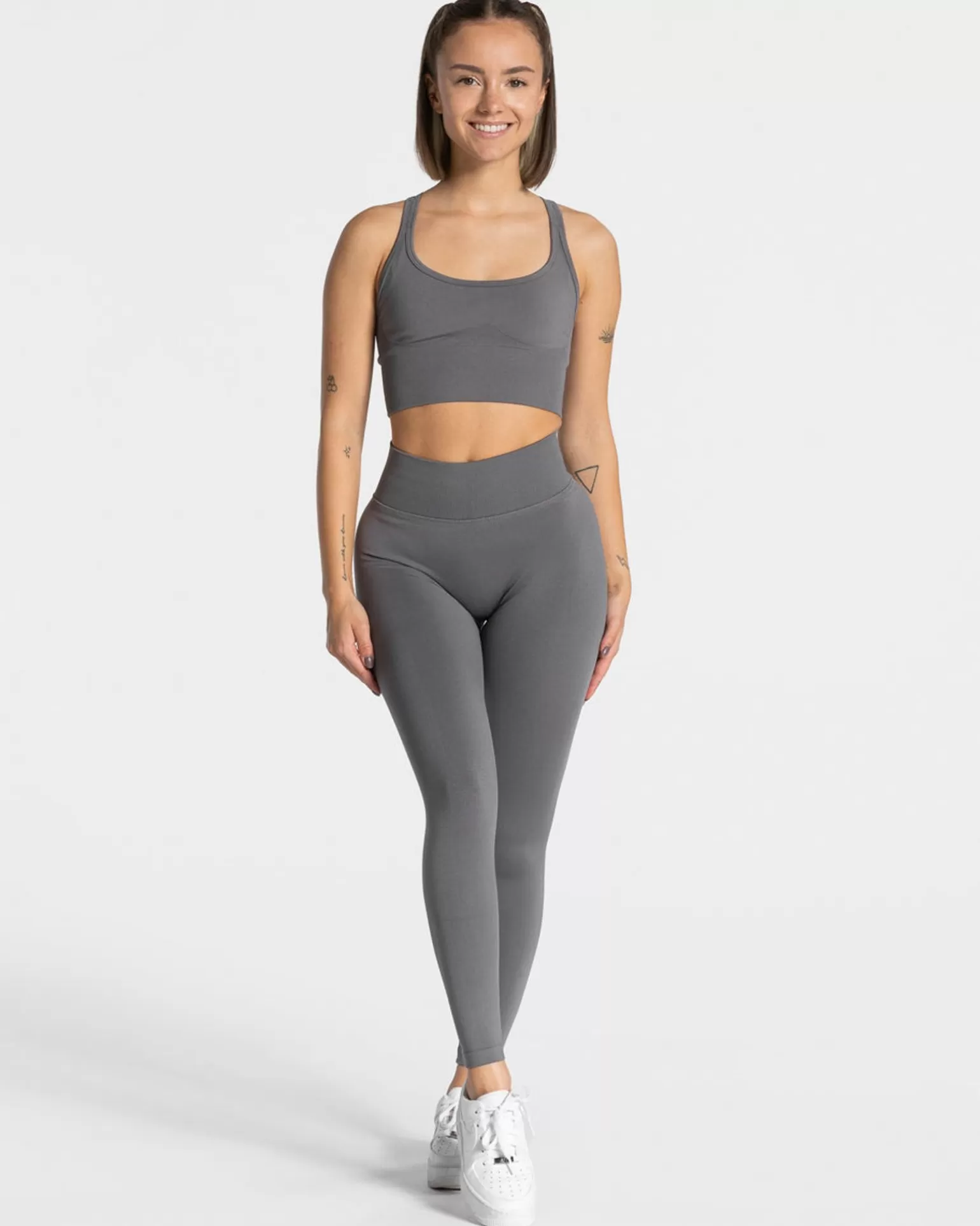 TEVEO Leggings & Hosen>Statement Scrunch Leggings " " Graphit