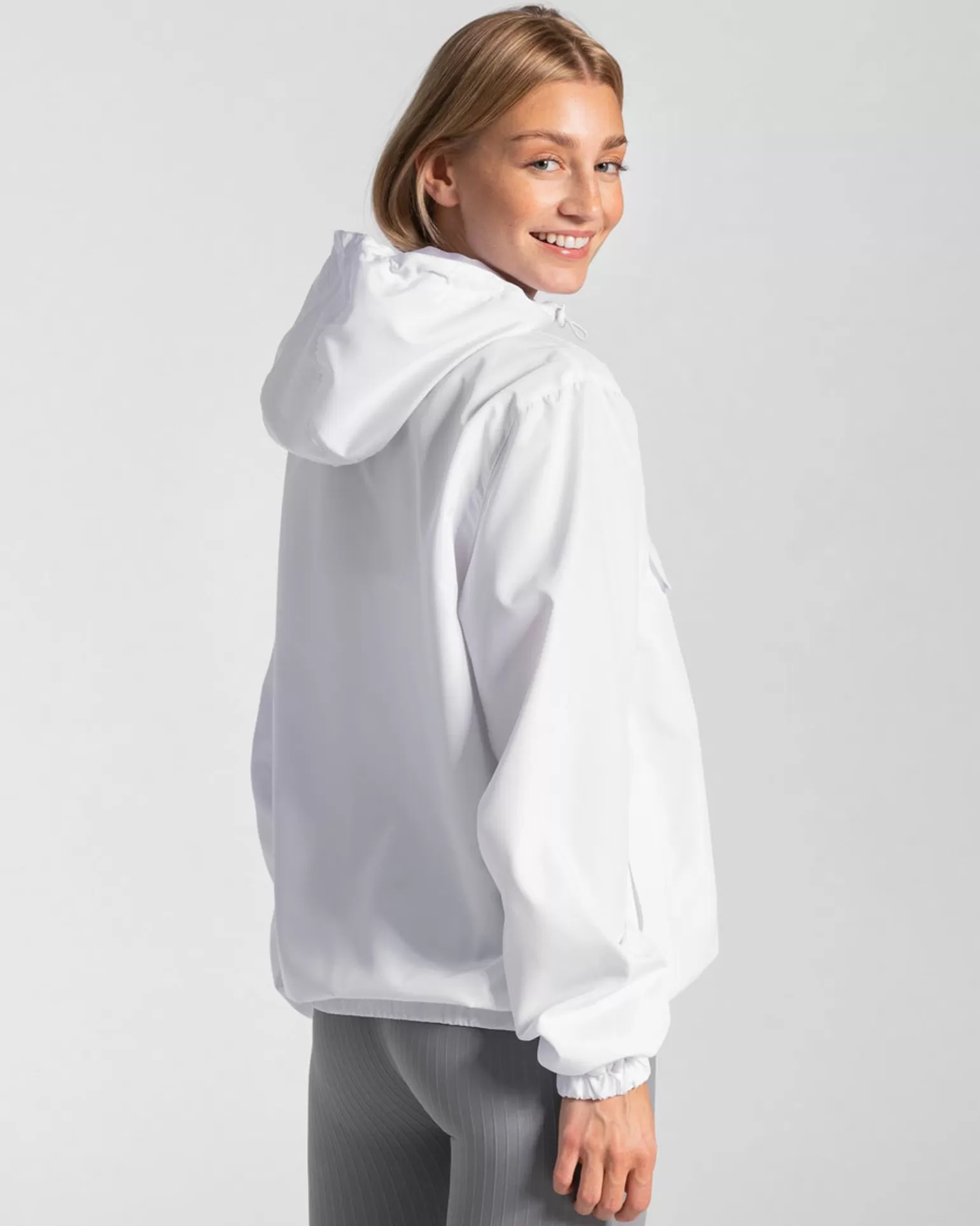TEVEO Hoodies & Jacken>Statement Windbreaker " " Weis